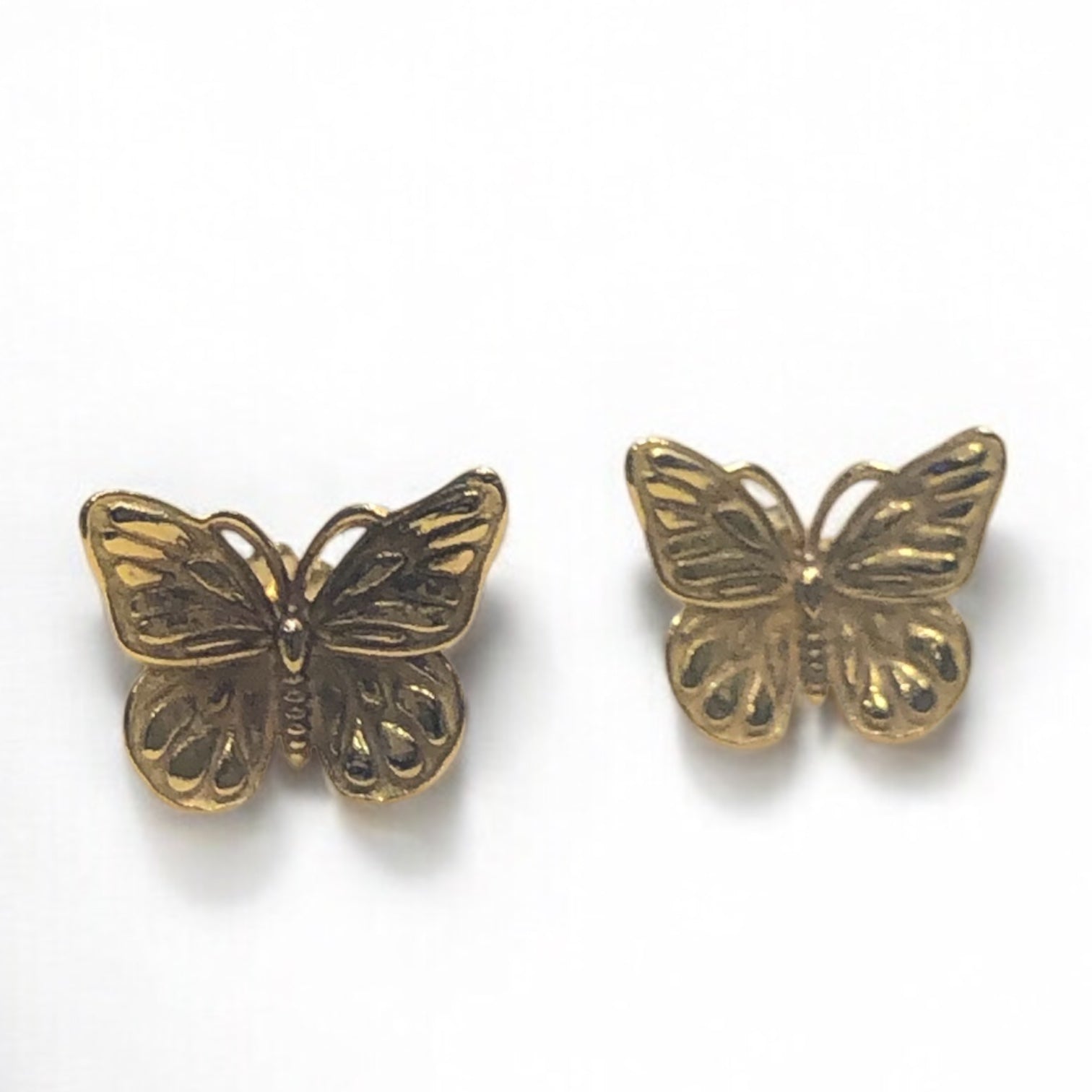 Rebekah brooks jewelry, jewelry, earrings, butterfly earrings, stud earrings, gold earrings, gold butterfly earrings, gold stud earrings, nature earrings, charm earrings
