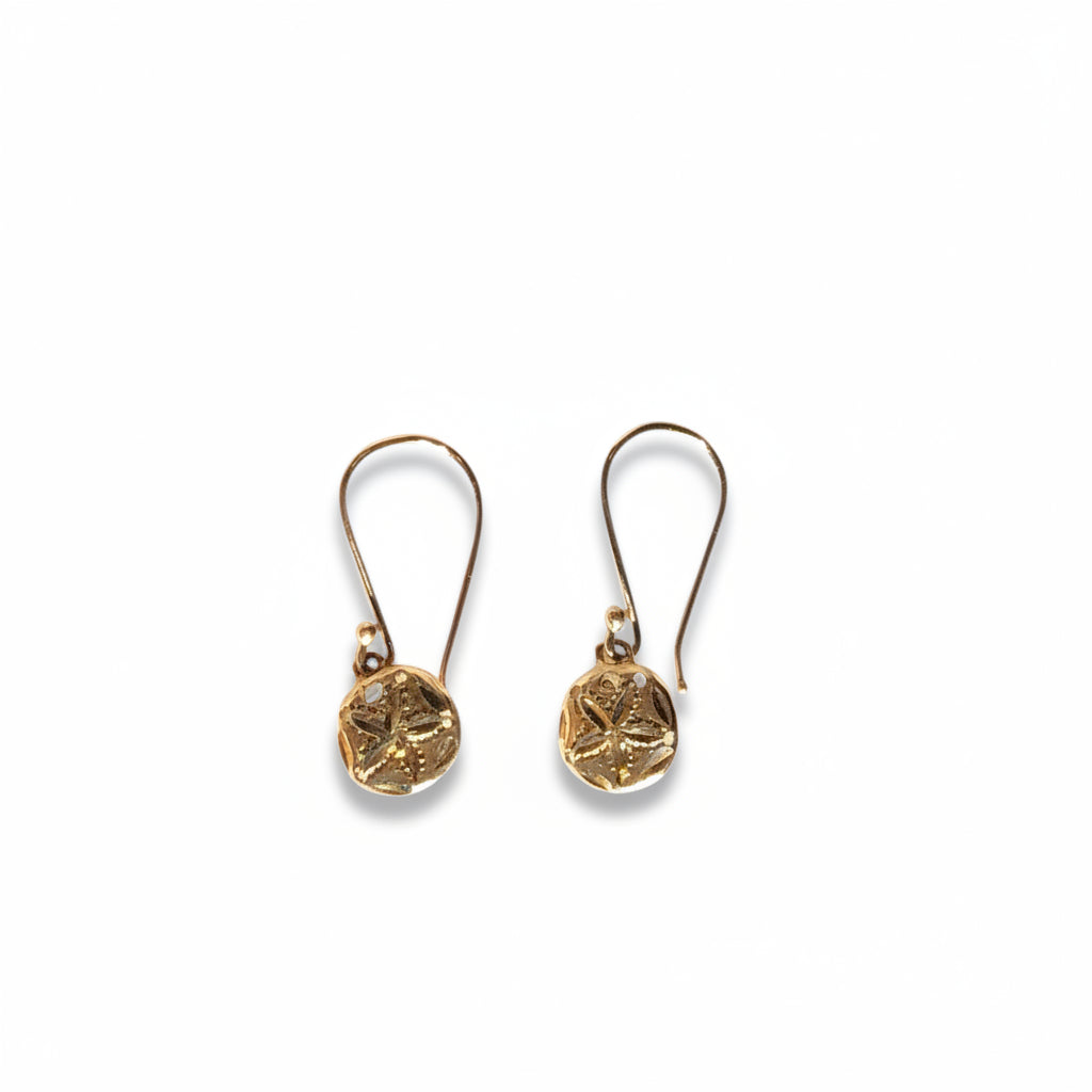 Vintage Sand Dollar Earrings