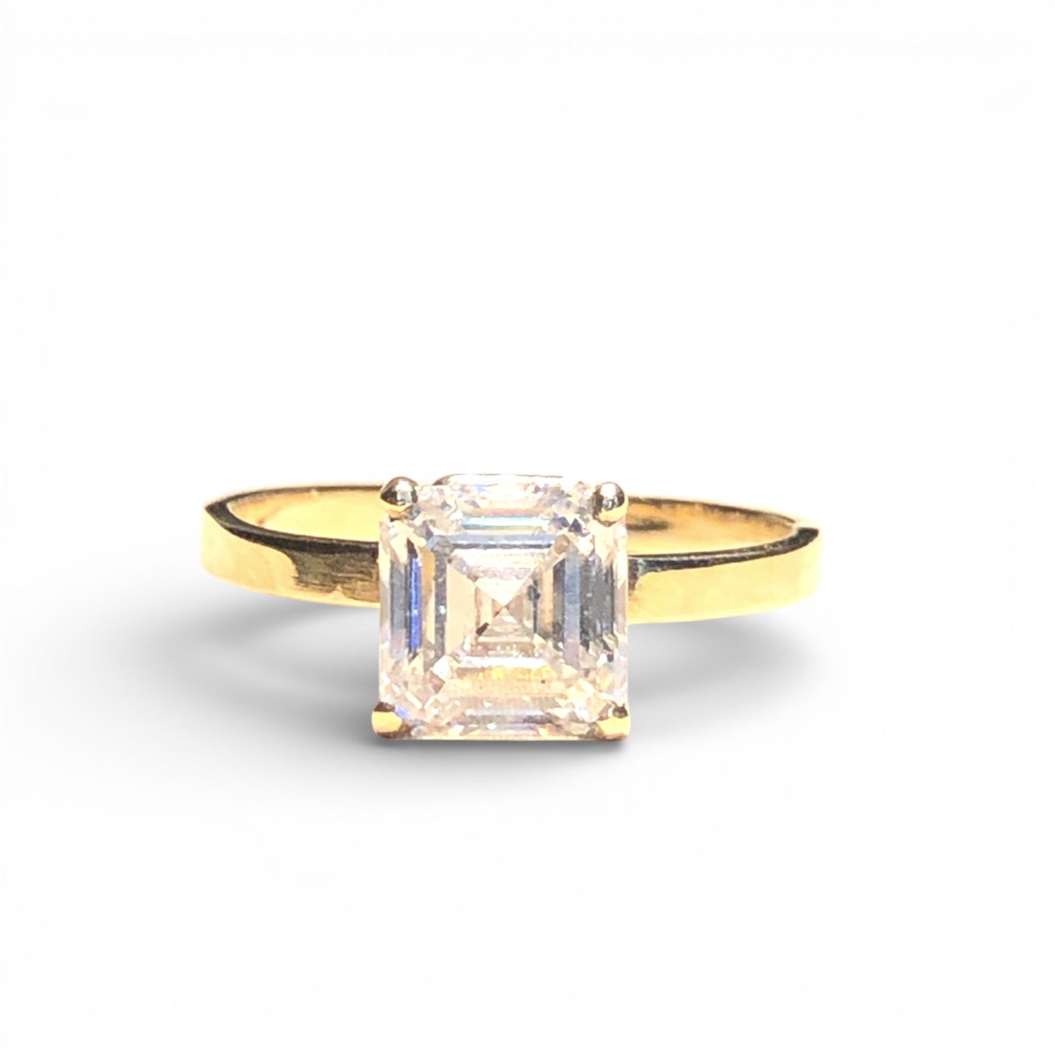 2ct Asscher Diamond Ring