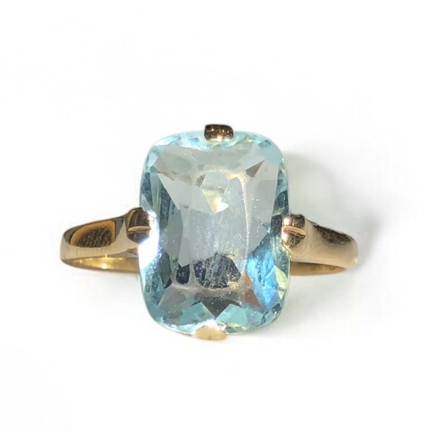 Antique Aquamarine Solitaire