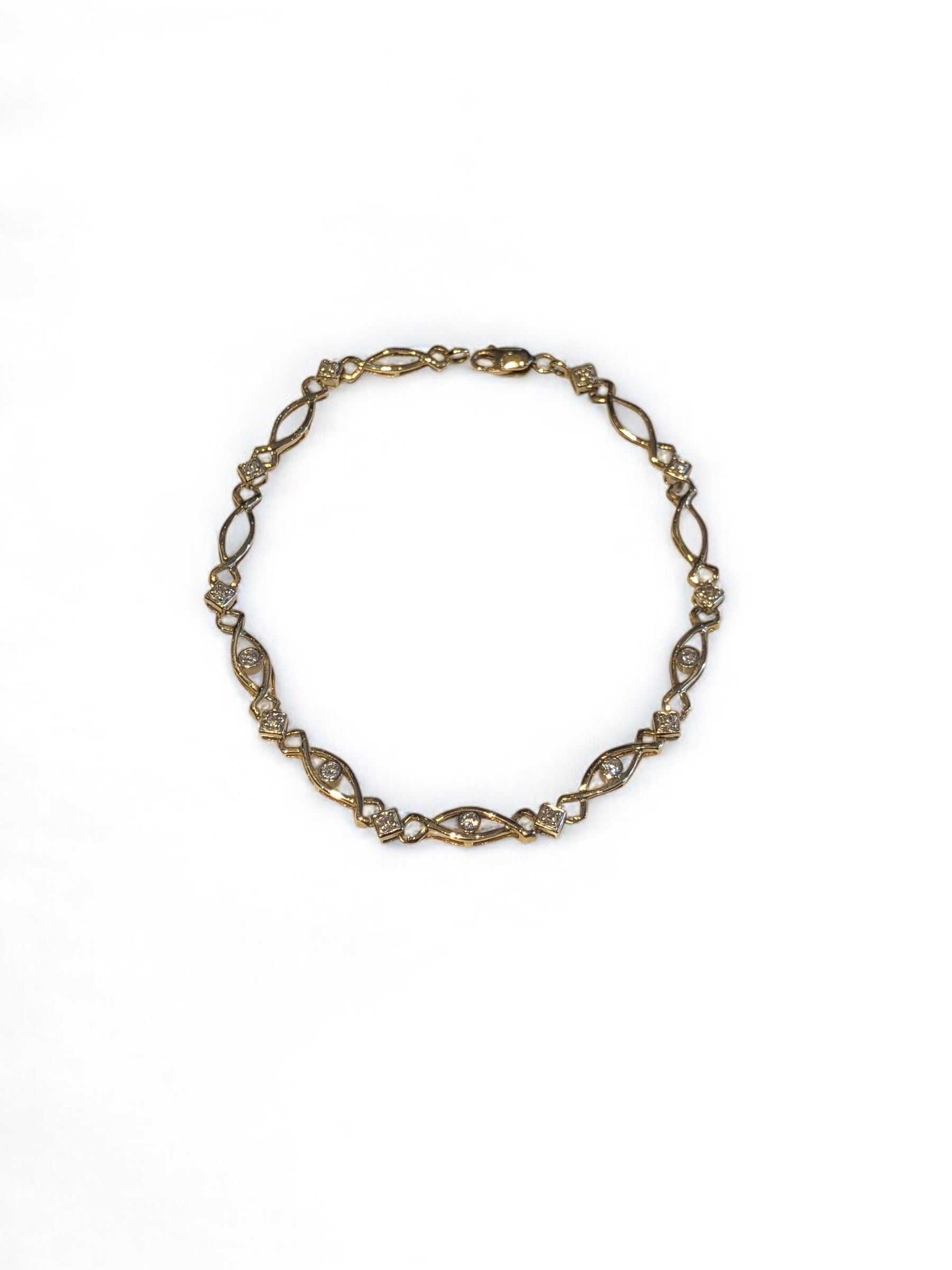 Vintage 10k Diamond Bracelet