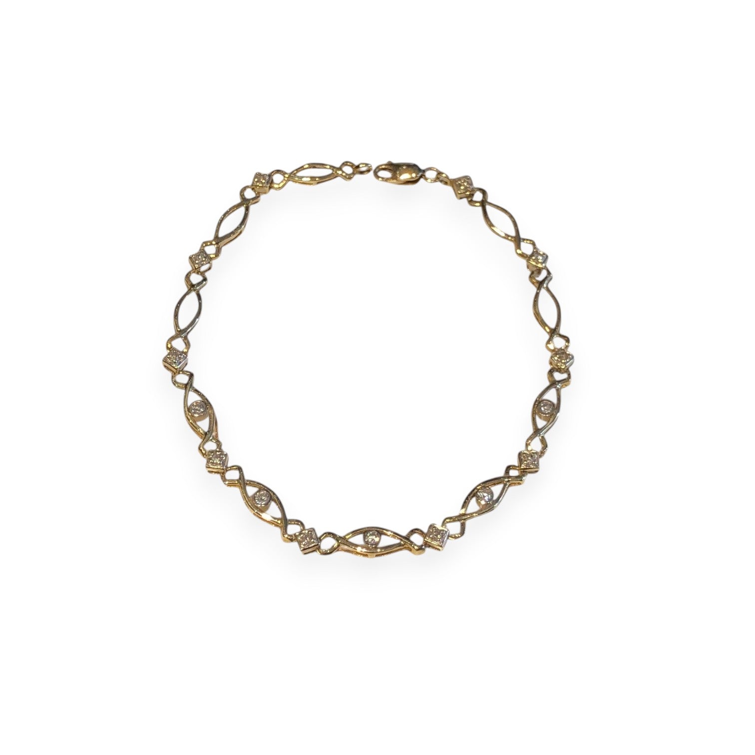 Vintage 10k Diamond Bracelet