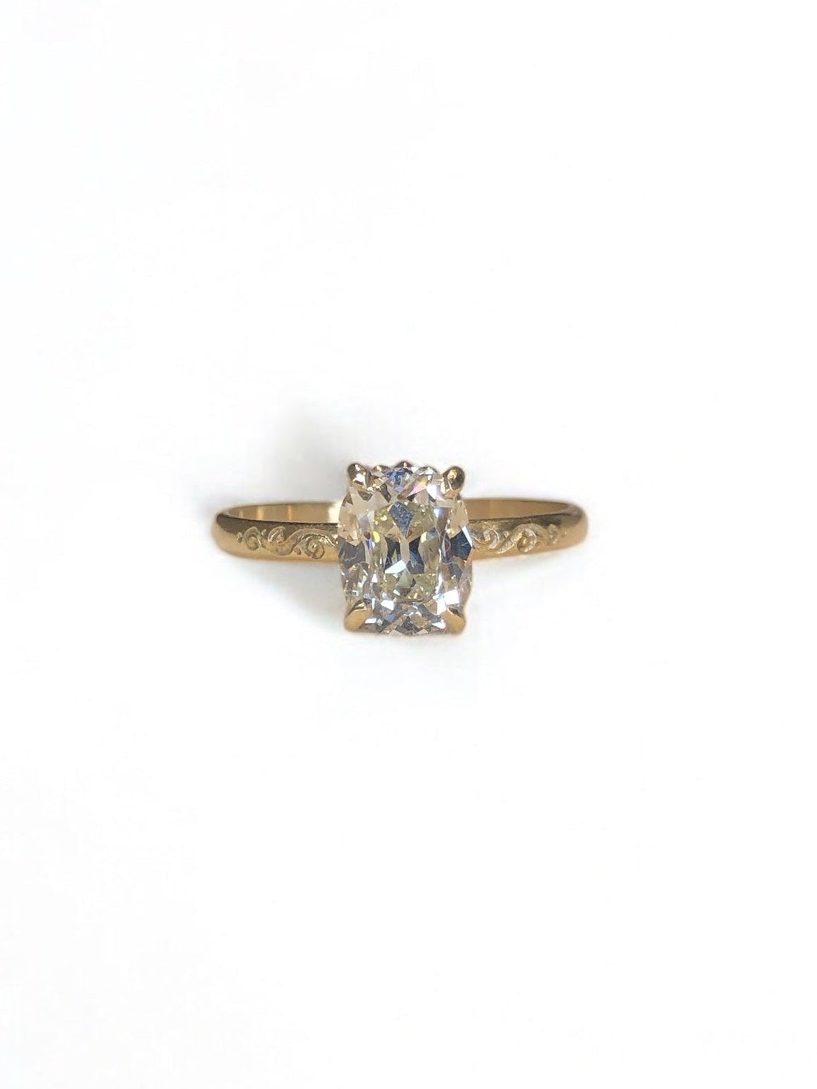 Old Mine Brilliant Engagement Ring