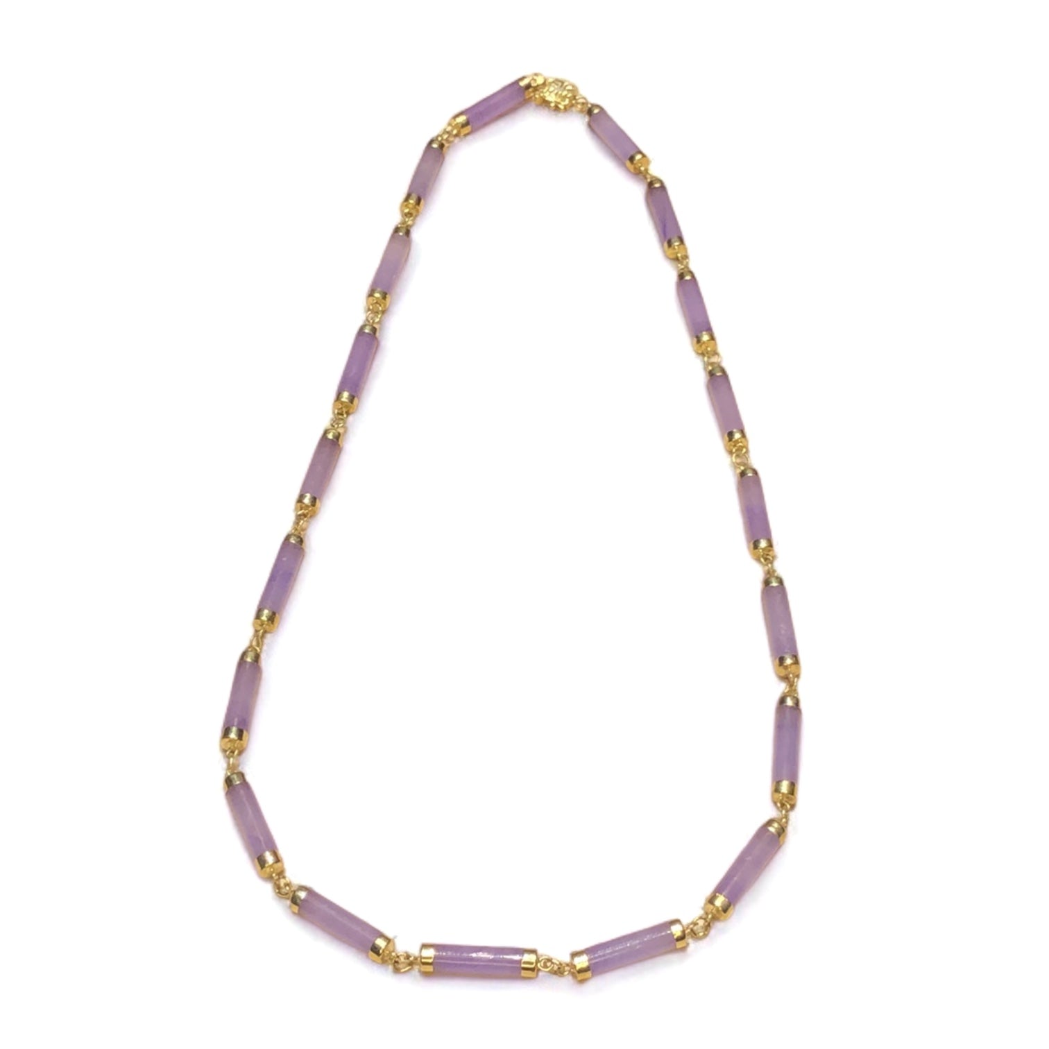 Vintage Lavender Jade Necklace