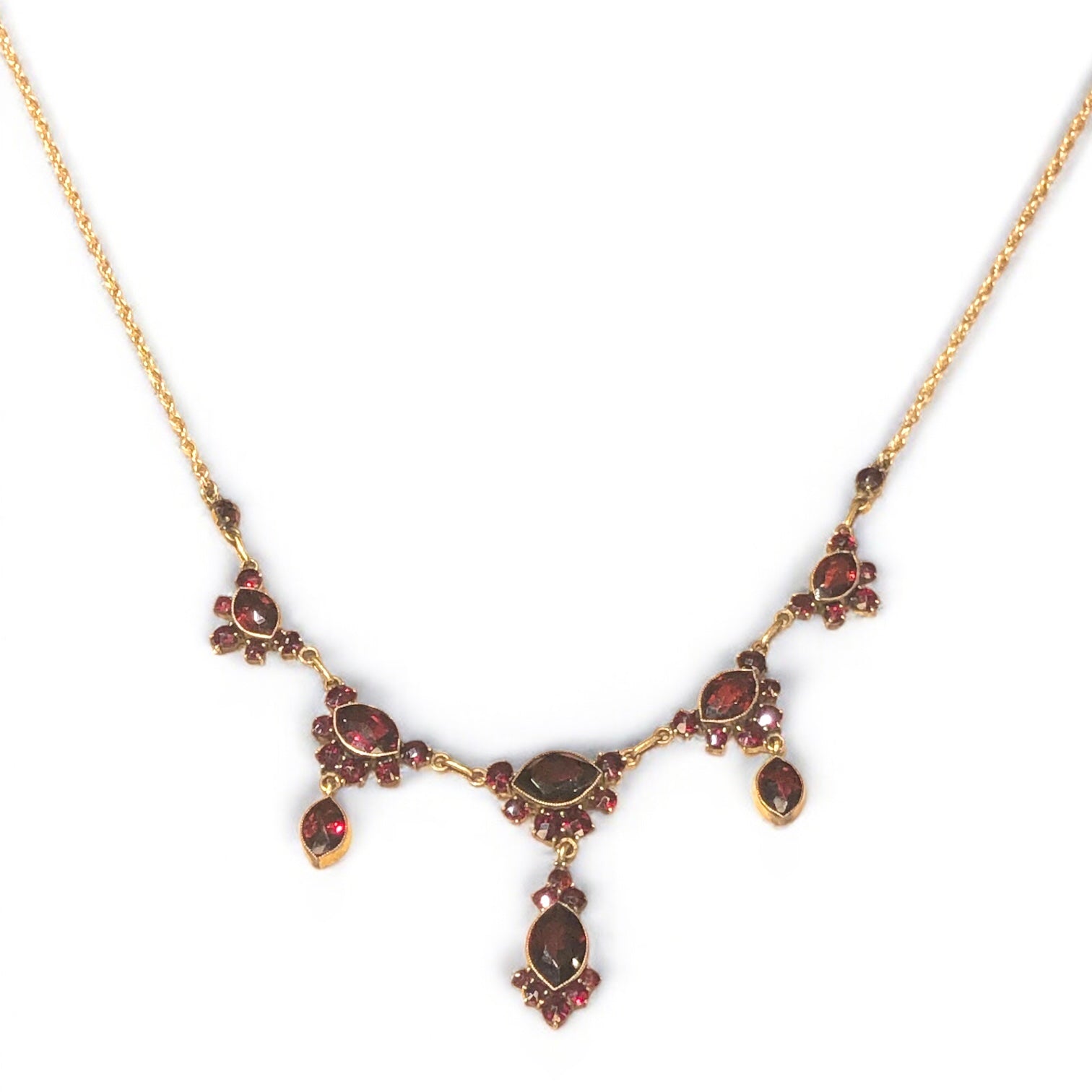 Amazing Victorian Bohemian Garnet Set