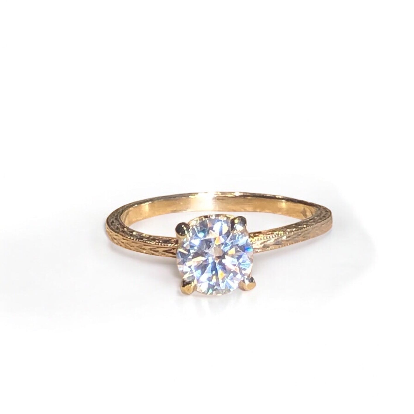The Wheat Moissanite Solitaire