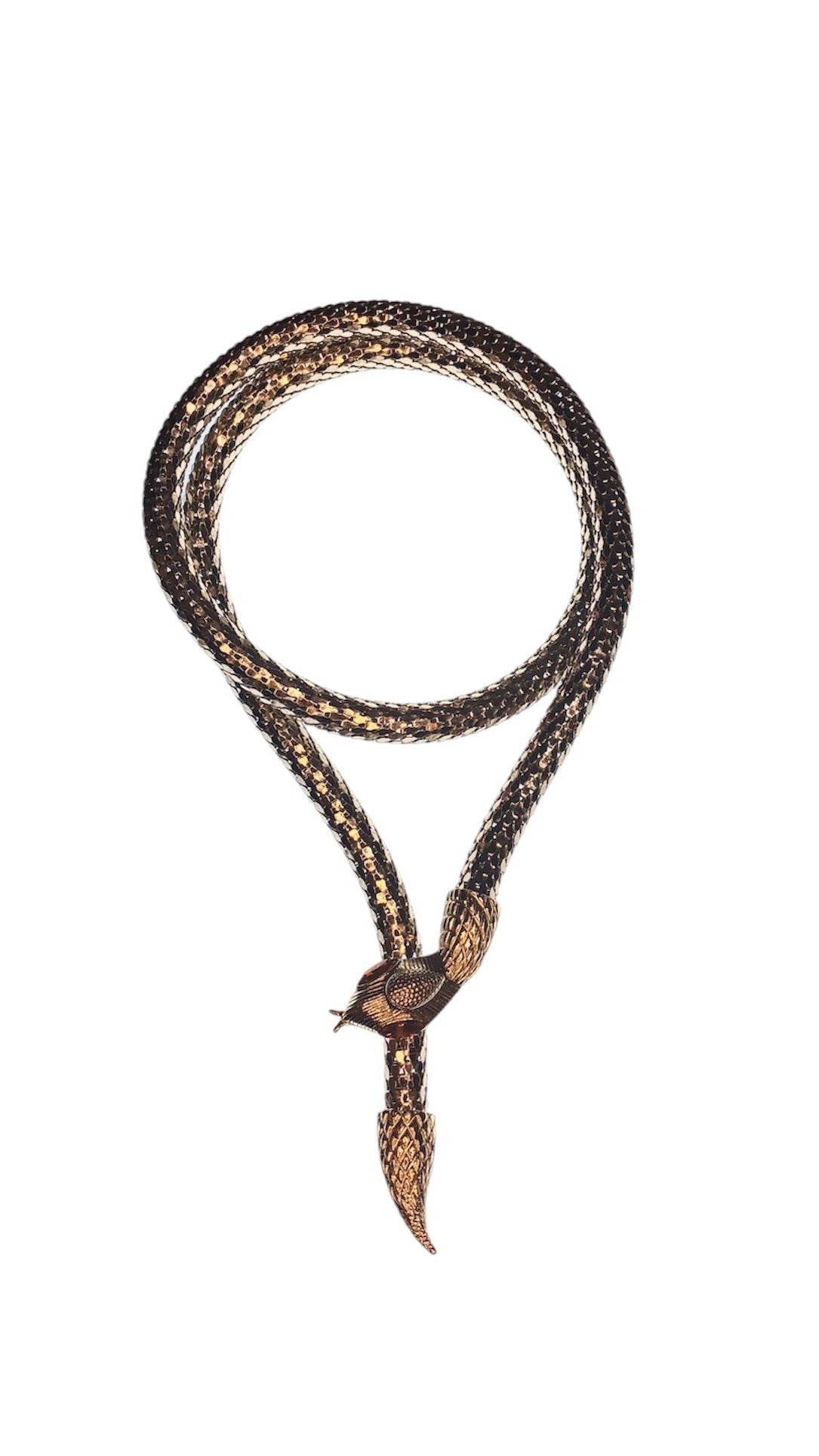 Amazing Whiting and Davis Snake Necklace