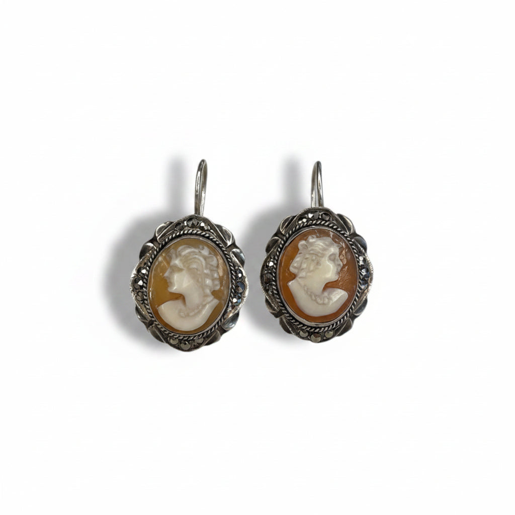 Vintage Cameo Earrings