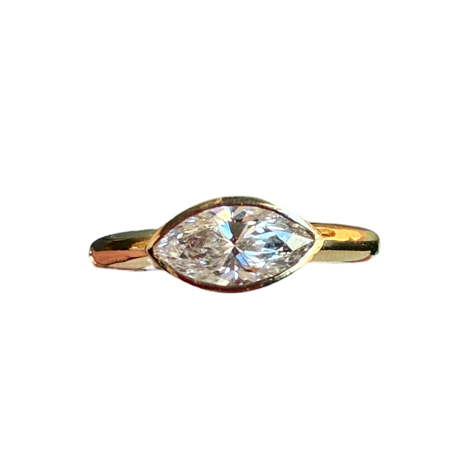 The East-West Bezel Marquise Ring