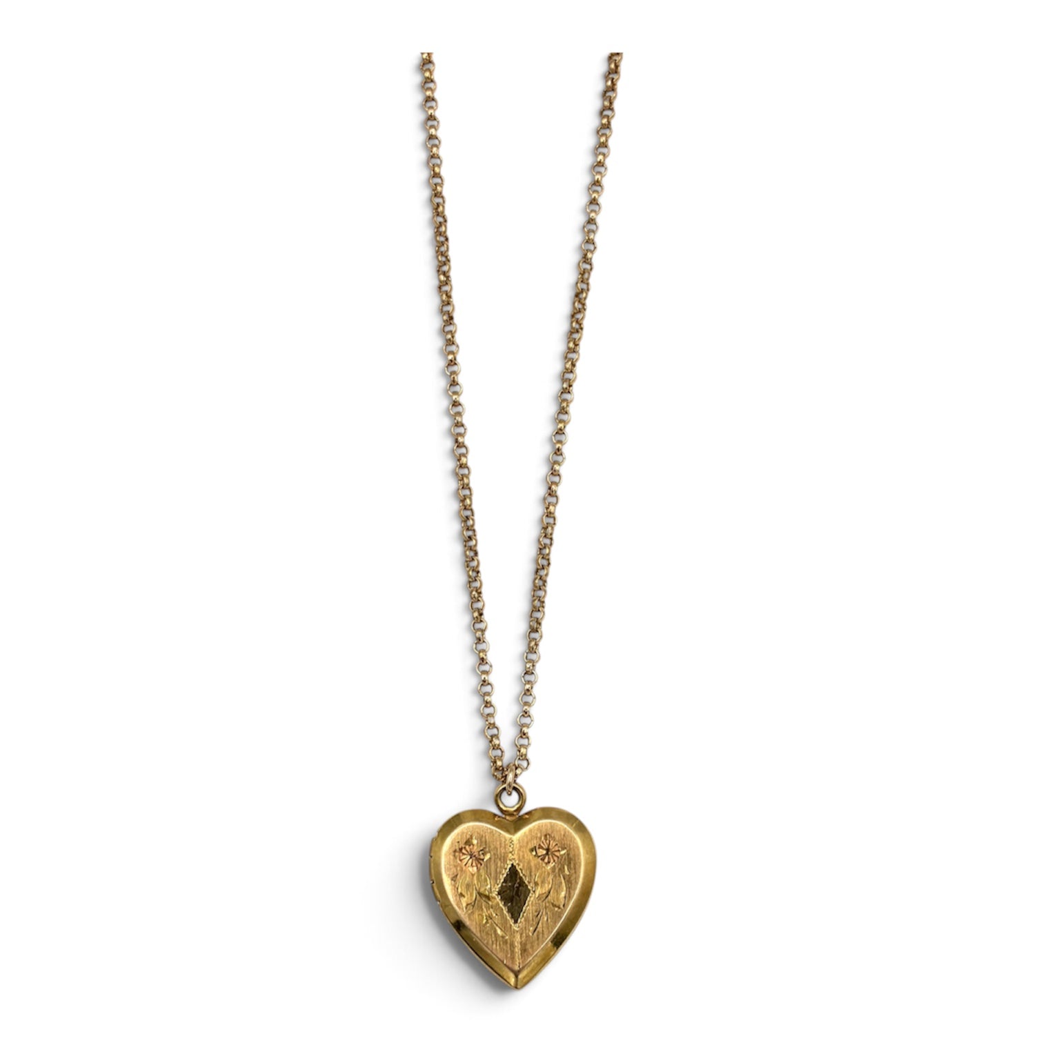 Antique Engraved Heart Locket