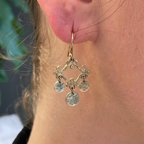 14k chime earrings