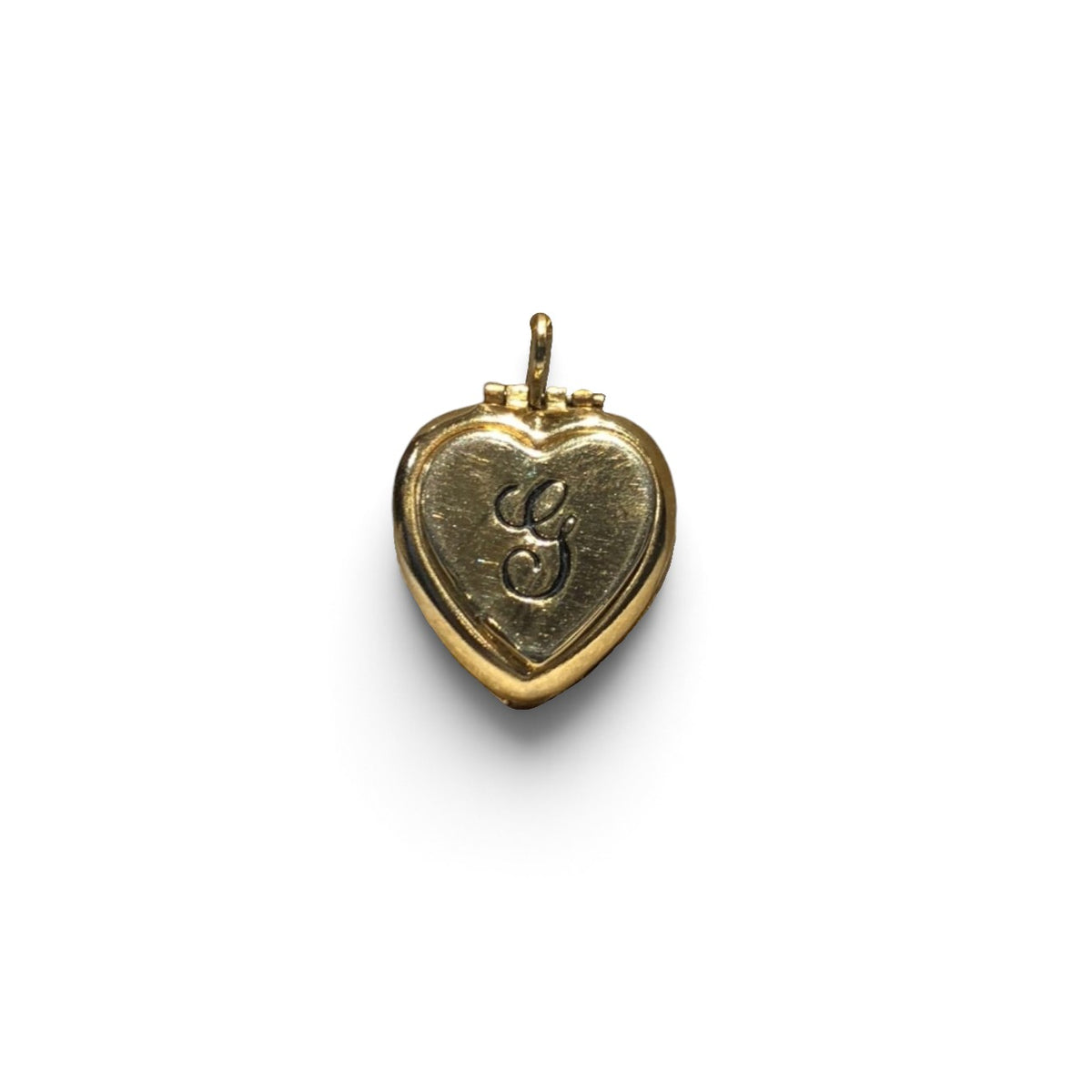 Vintage "g" Engraved Heart Locket