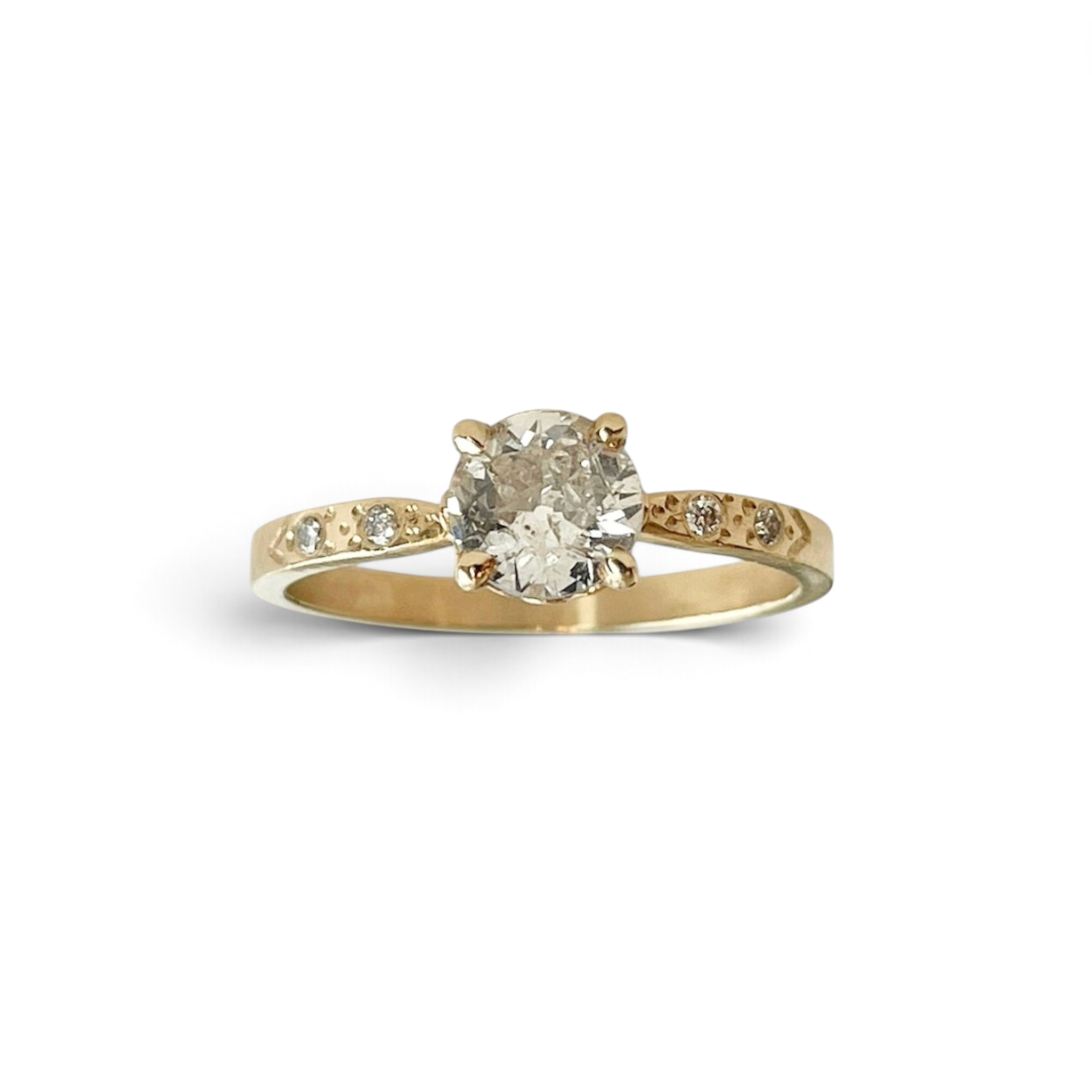 Lab-Created Celestial Engagement Ring