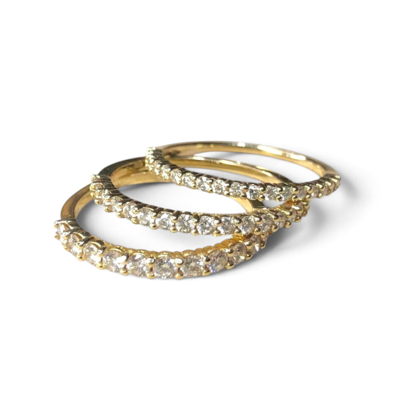 Half-Eternity Pavé Band