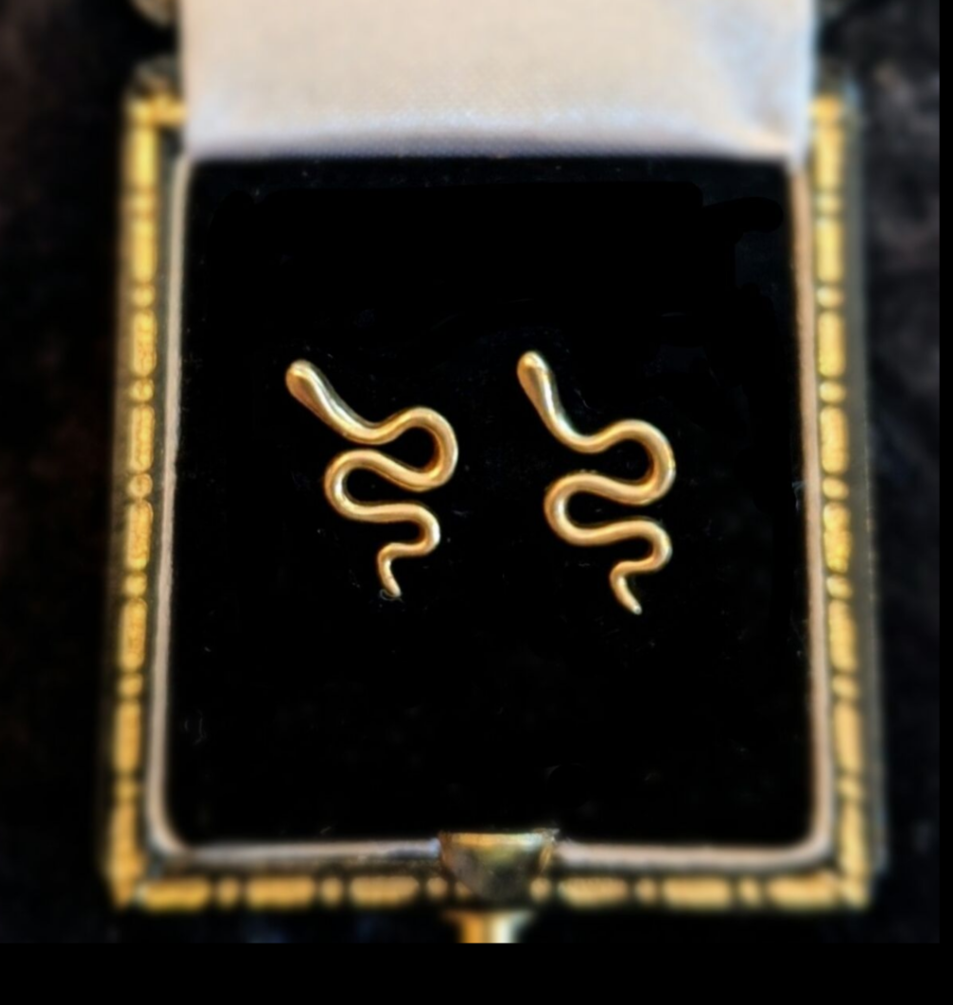 14k Tiny Snake Stud Earrings