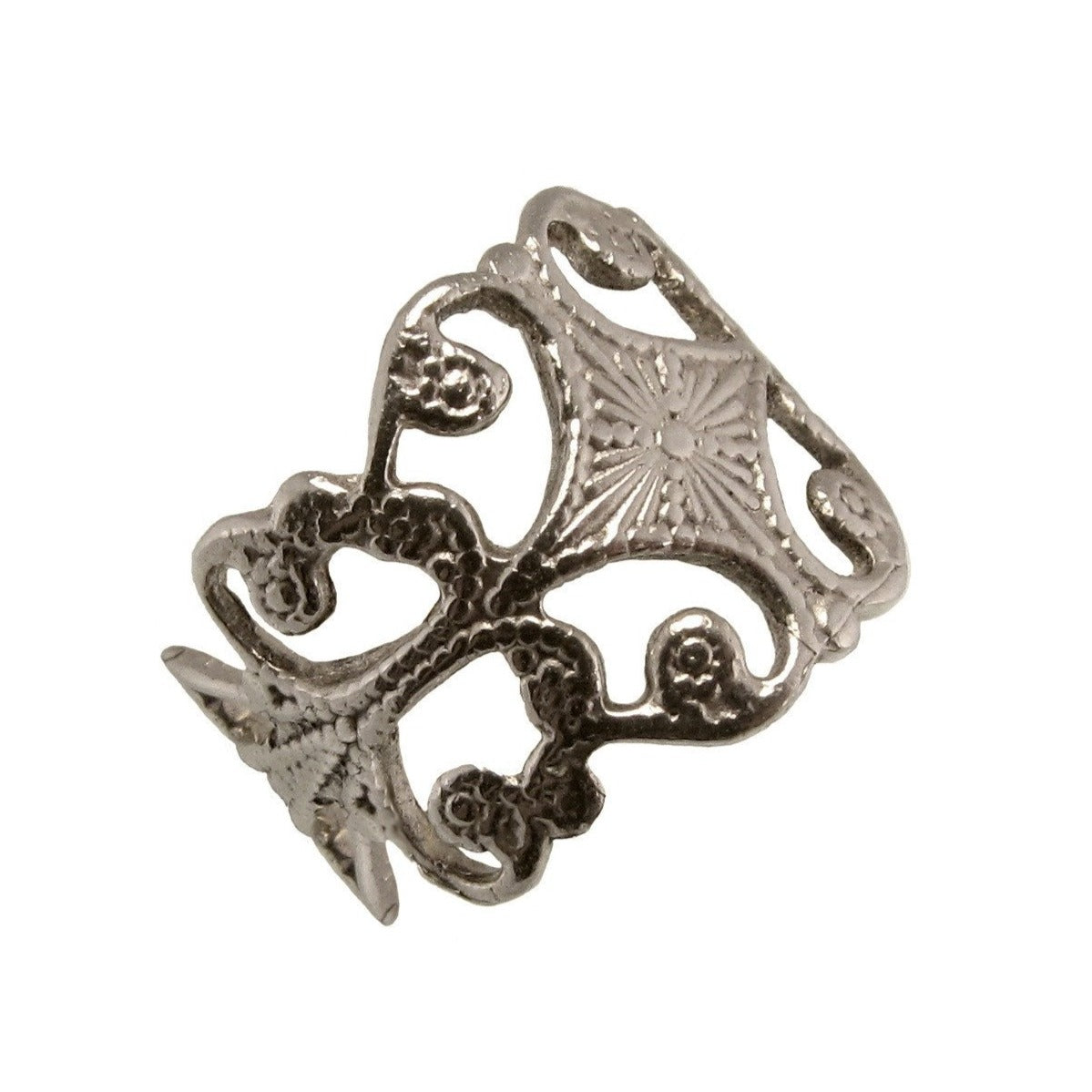 rebekah brooks jewelry, jewelry, ring, sterling silver, silver ring, sterling silver jewelry, scroll ring, victorian ring, antique inspired, victorian design, vintage inspired, bespoke ring, handmade ring, 1800s jewelry, cast ring, unisex jewelry, men's rings, women's ring