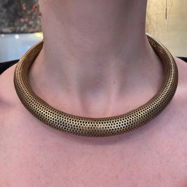 Antique African Bronze Necklace