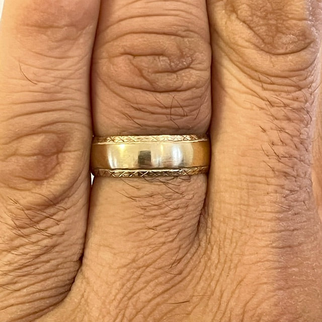 Antique Hand Engaved Wedding Band