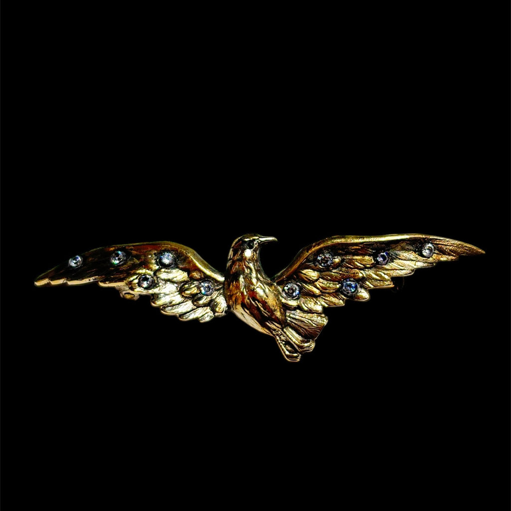 Vintage Gold Bird Pin