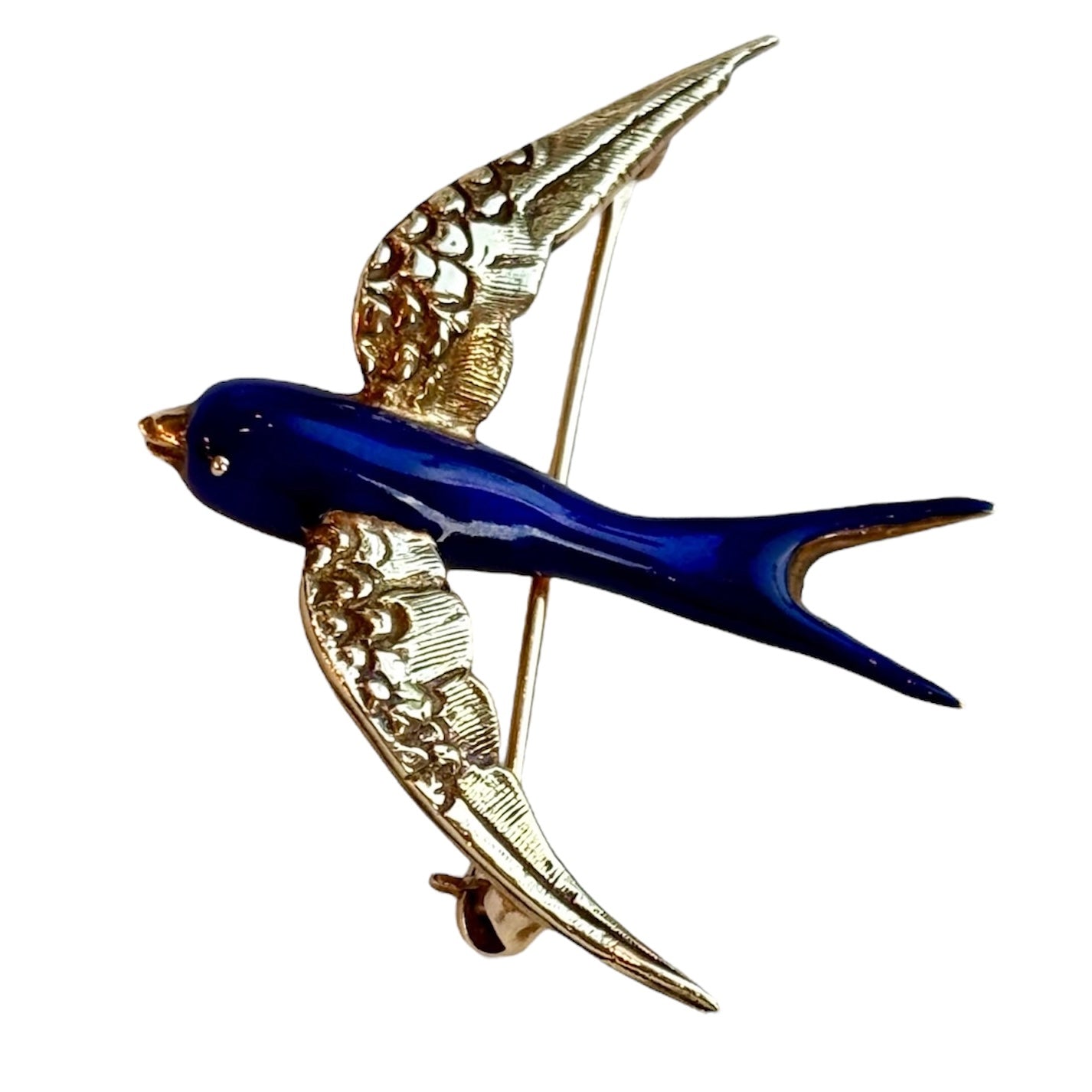 Antique Swallow Bird Pin