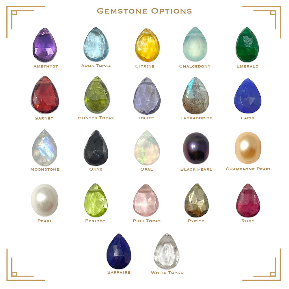 Lace Cast Briolette Earrings