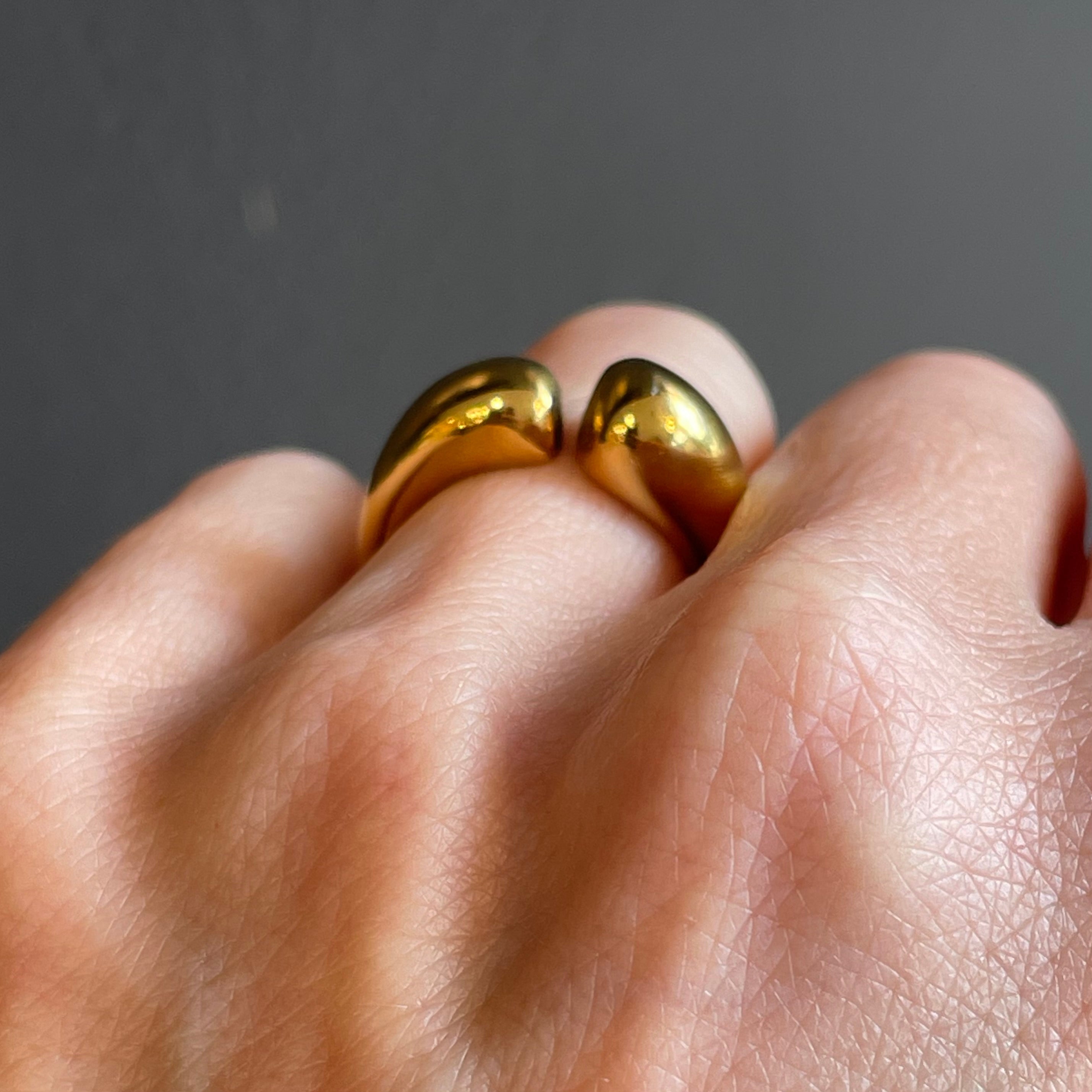 Vintage Gold Bubbly Ring