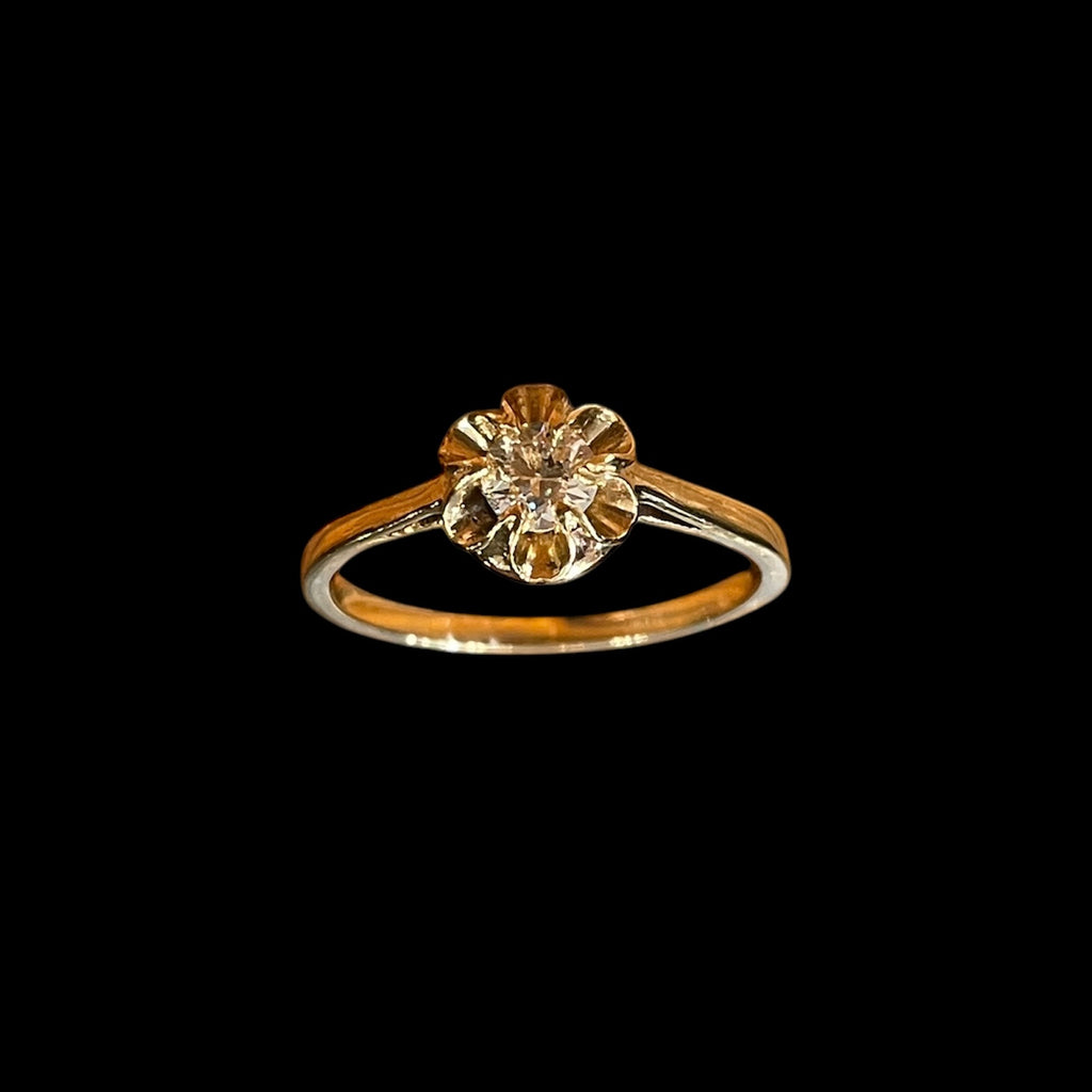 Vintage Buttercup Engagement Ring