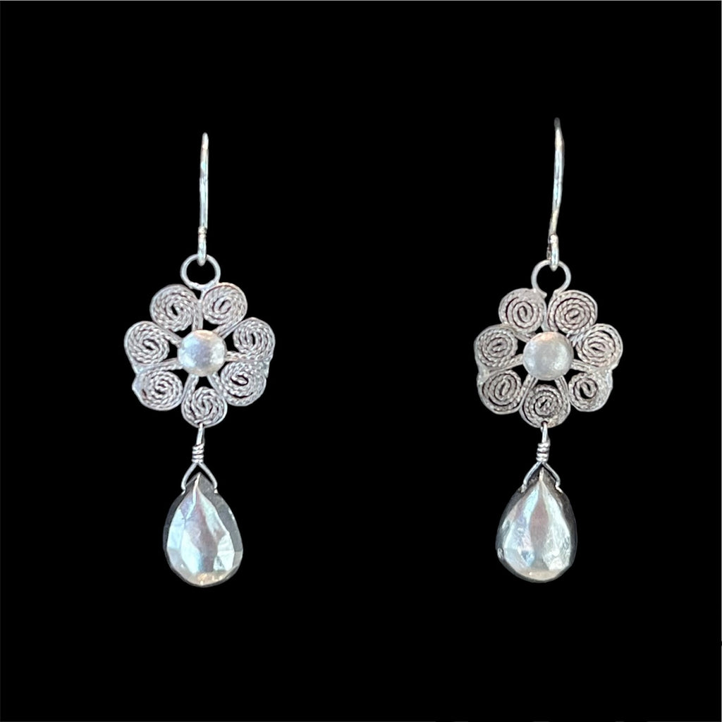 Antique Spun Cannetille Earrings