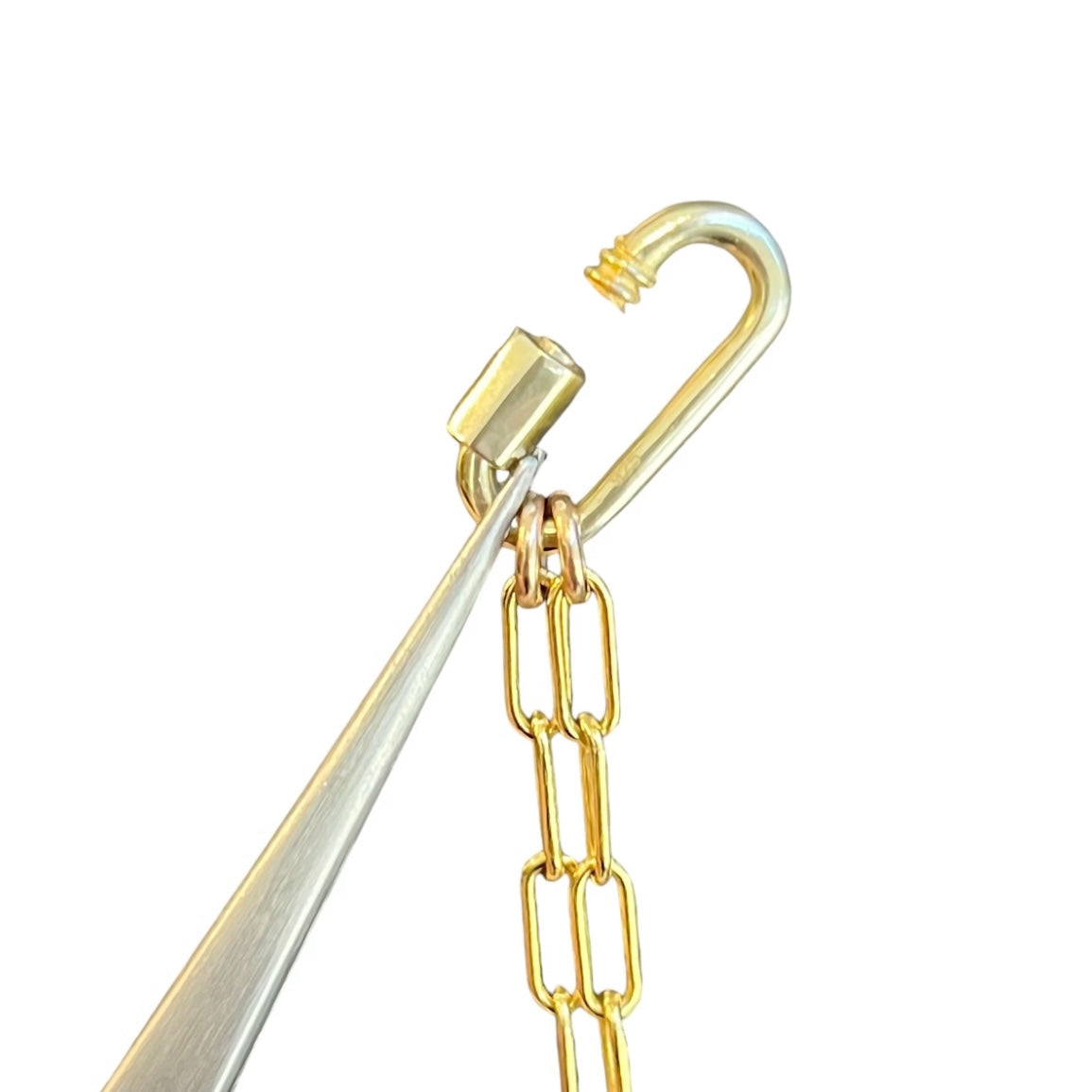 VAINON Destroyed Carabiner Necklace TORMENT. Heart & Dagger