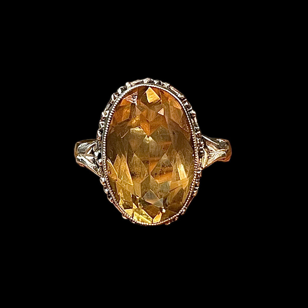 Vintage Bavarian Citrine Ring