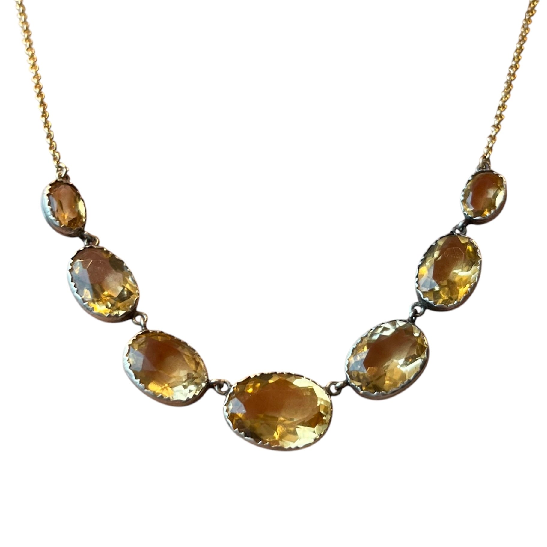 Antique Citrine Necklace