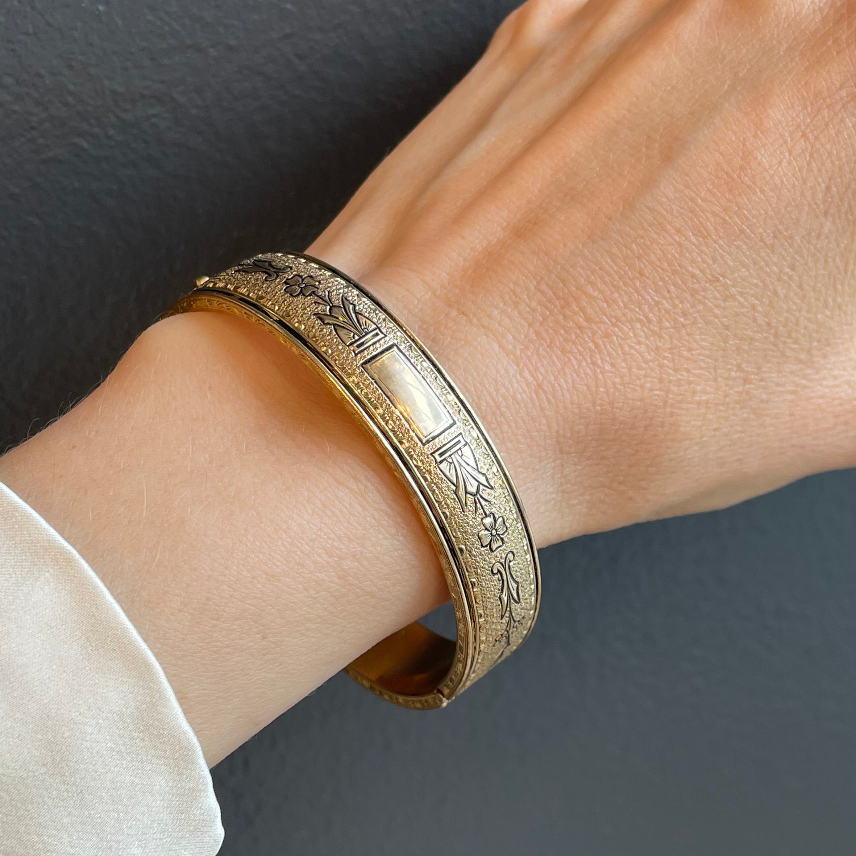 Vintage Hand Engraved Bangle