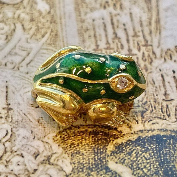 Antique Frog Pin