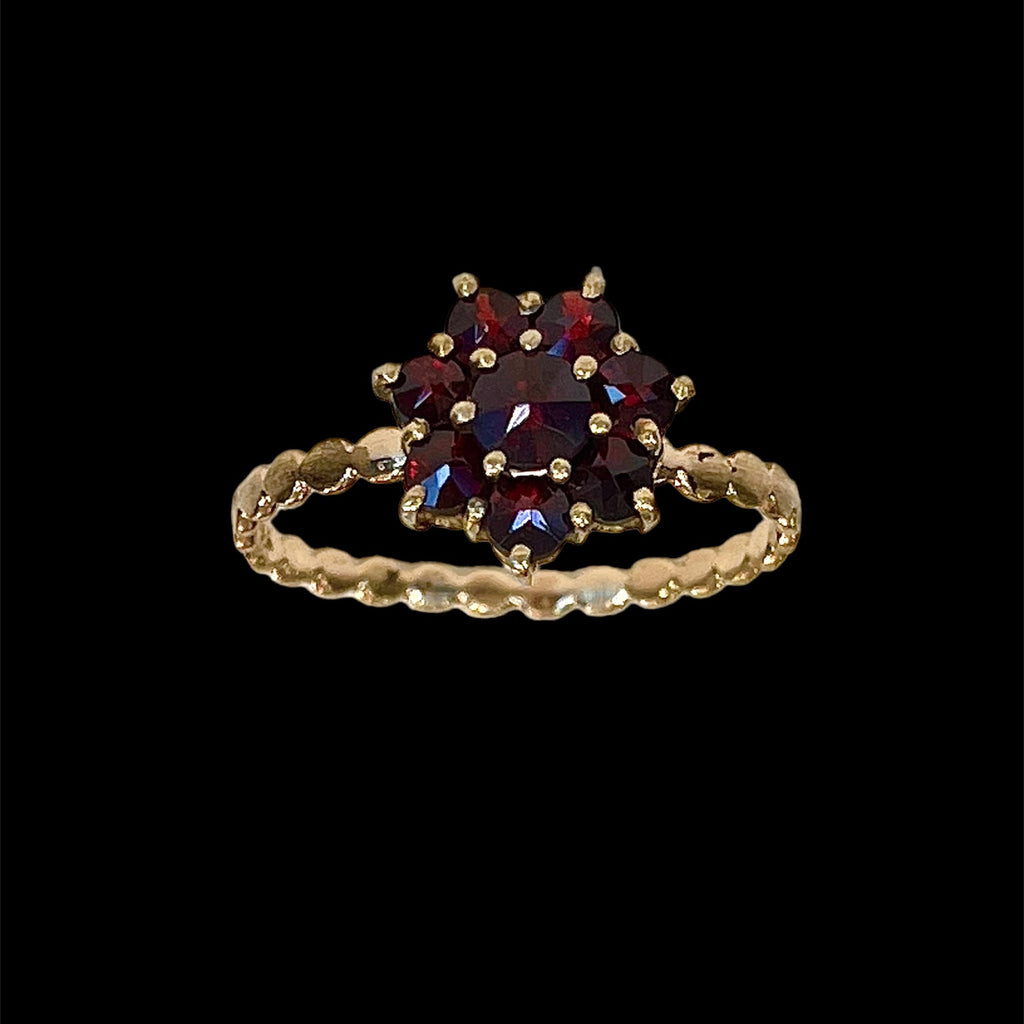 Antique Garnet Star Ring
