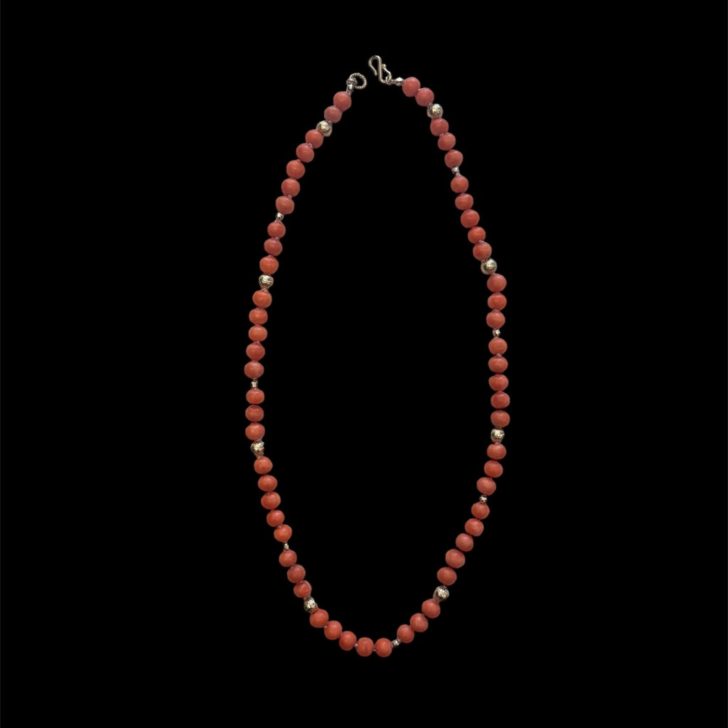 Victorian Hand Carved Coral Necklace