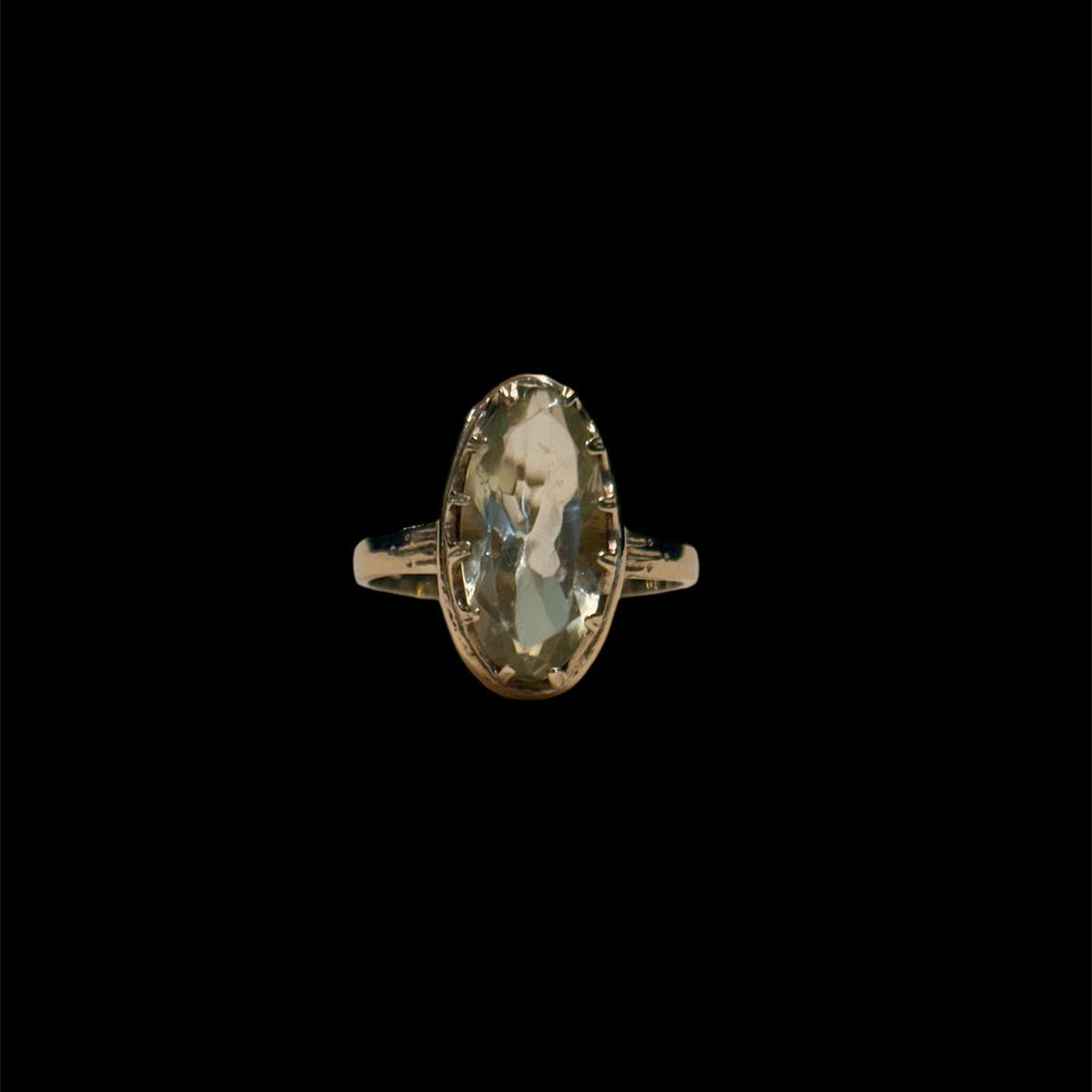 Antique Oval Citrine Ring