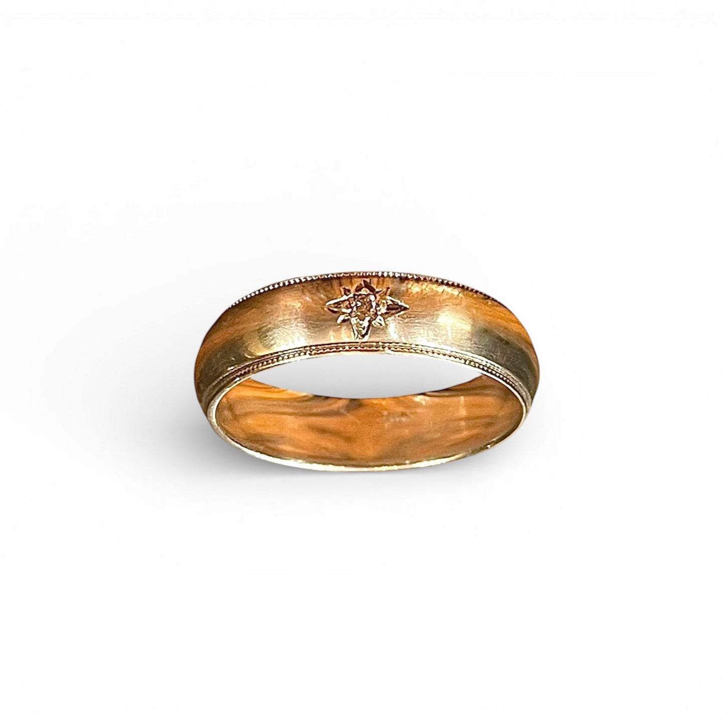 The 14k Gold Milgrain Twinkle Ring