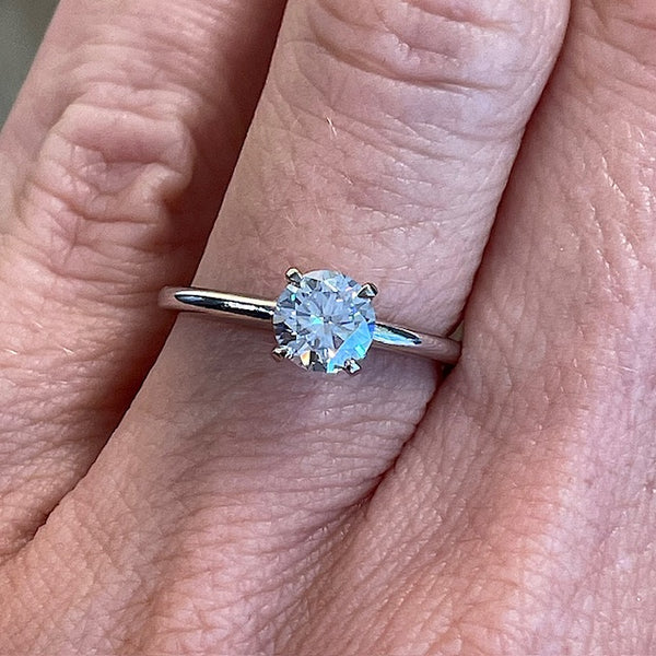 Moissanite Solitaire Ring