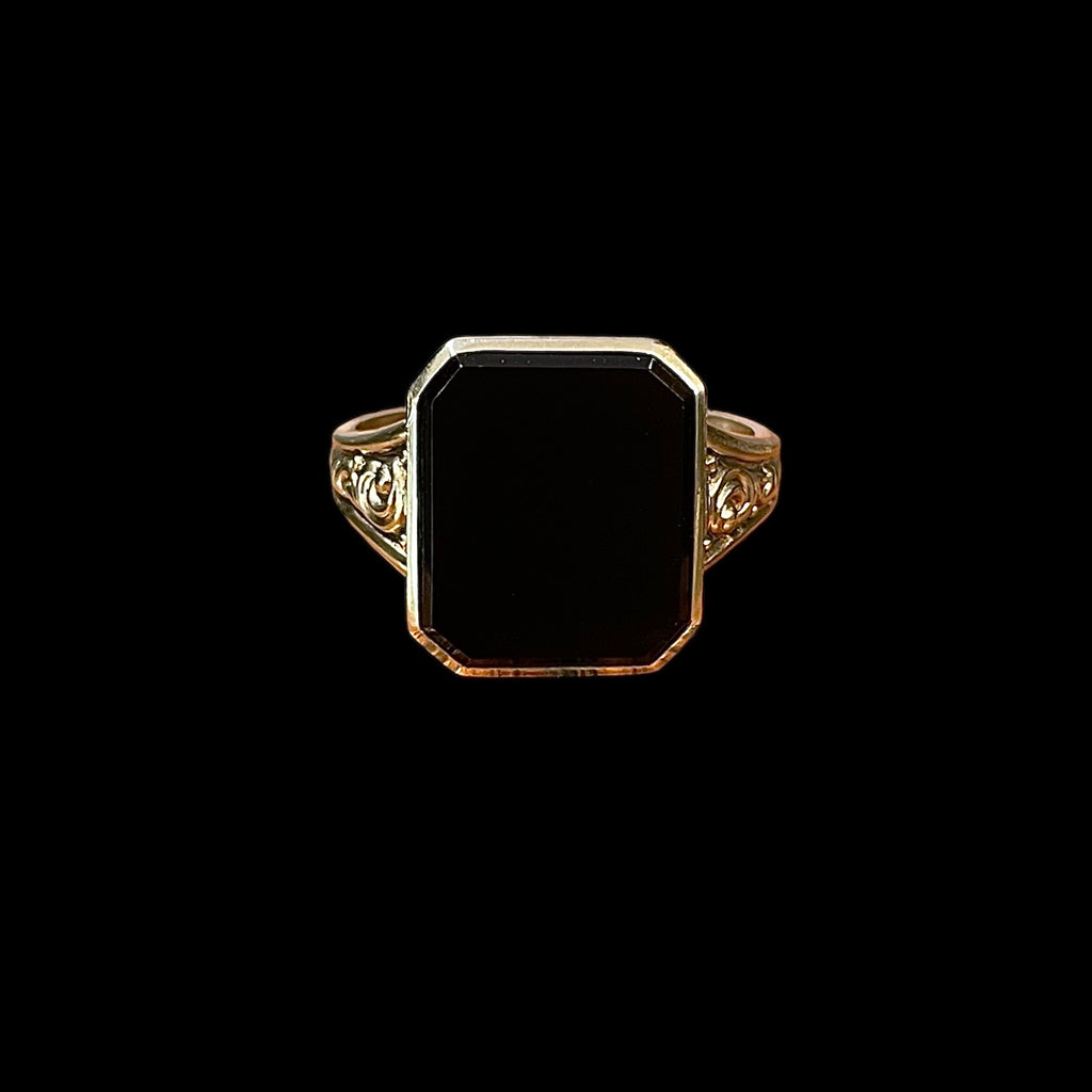 Art Deco Onyx Ring