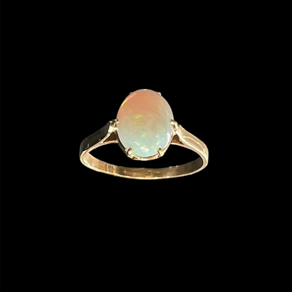 Antique Edwardian Opal Diamond Trilogy Ring 7ct Total – Antique Jewellery  Online