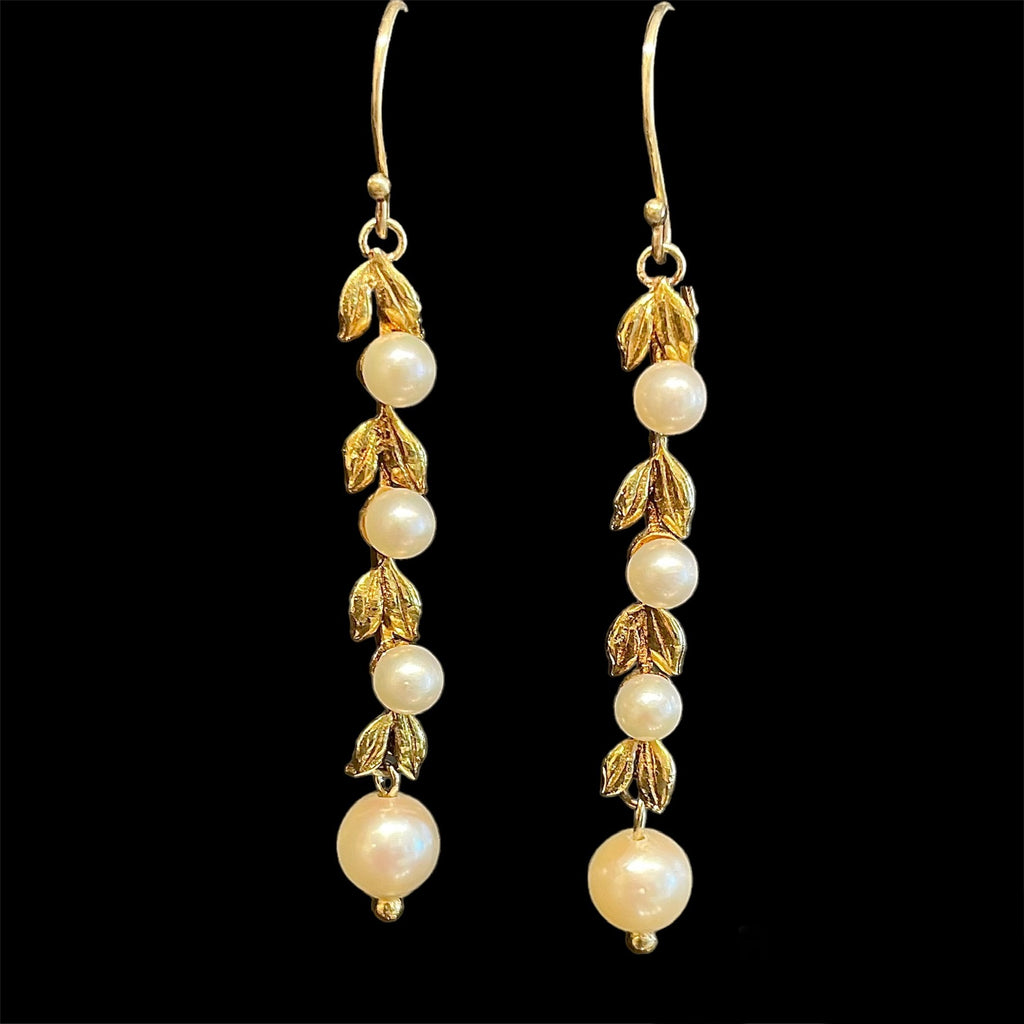 Antique Pearl Drop Earrings