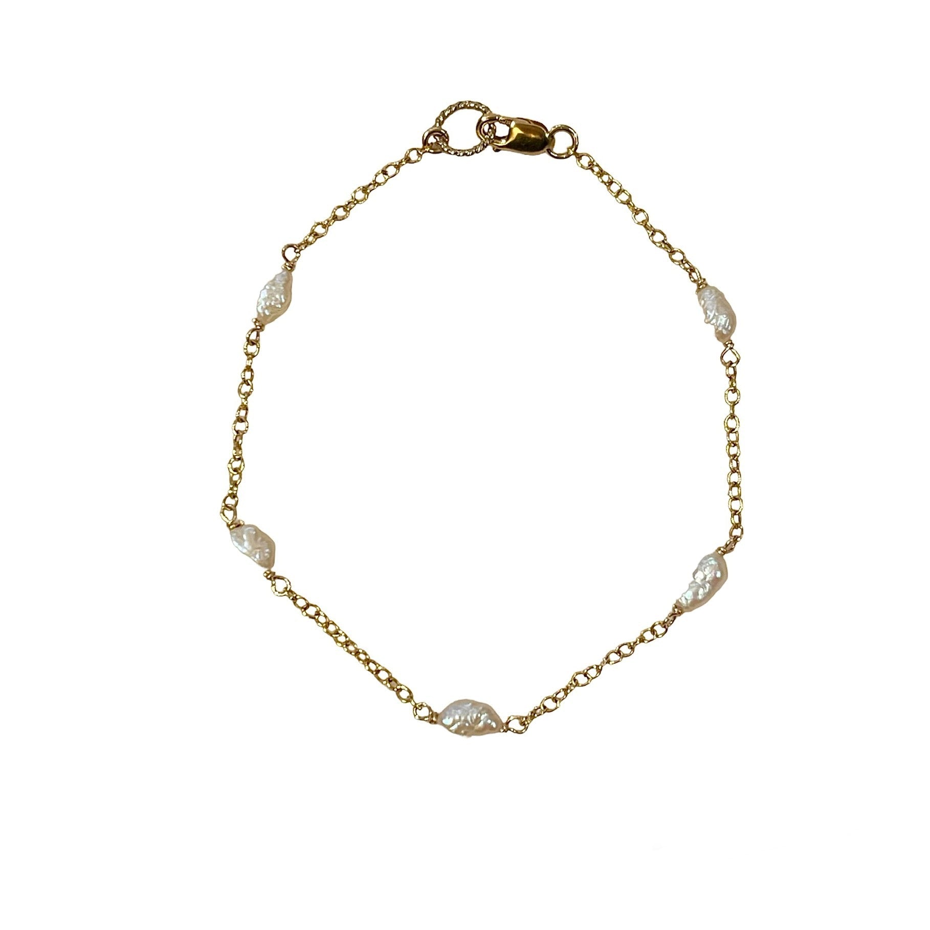 Jewelry, custom jewelry, jewelry stores near me, pearl bracelet, pearl, gold, silver, rice pearl, women's bracelet, pearl on chain bracelet, pearl and chain bracelet, northampton, cambridge