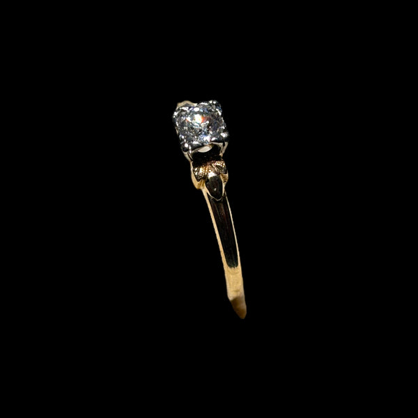 Victorian Solitaire Engagement Ring w. Old European Cut Diamond