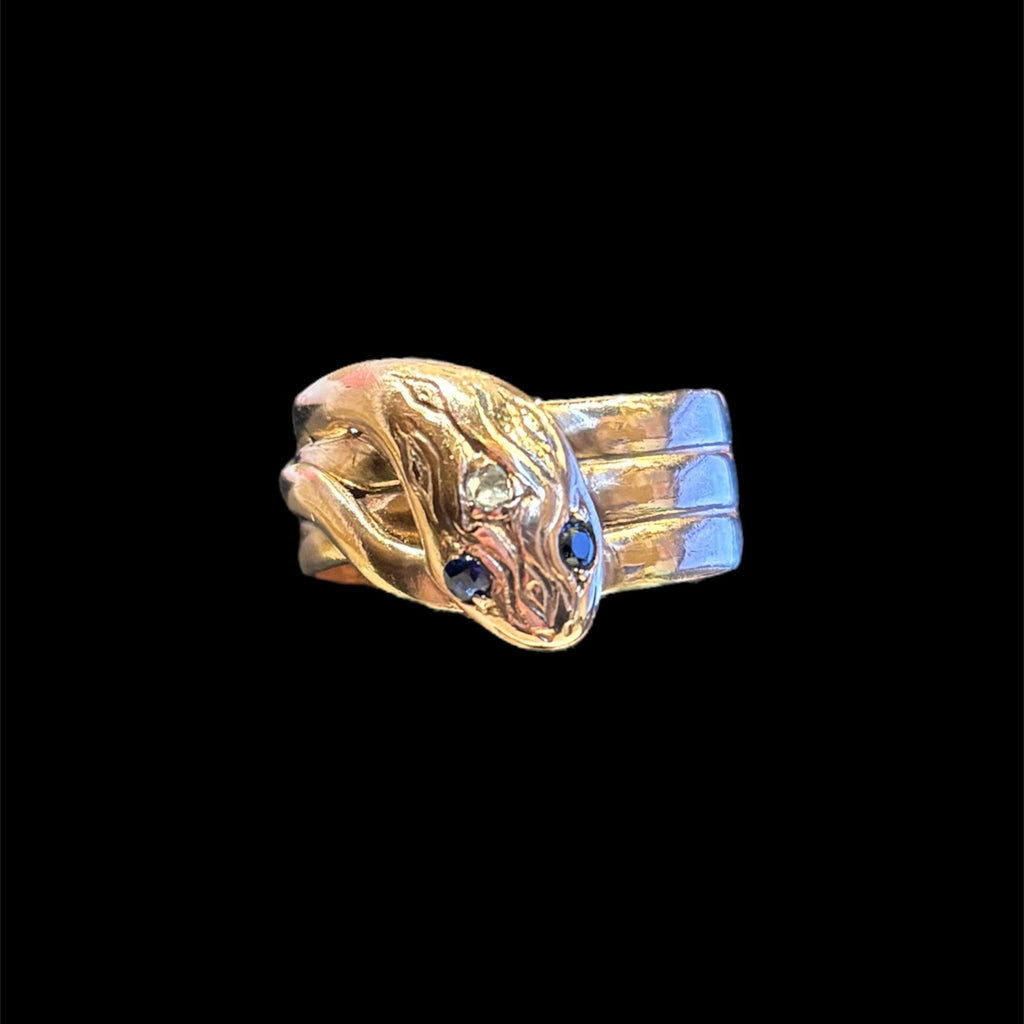 Victorian Sapphire Snake Ring