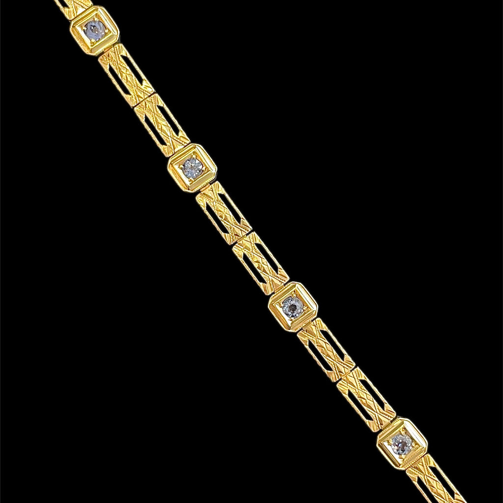 Art Deco Ceylon Sapphire Bracelet