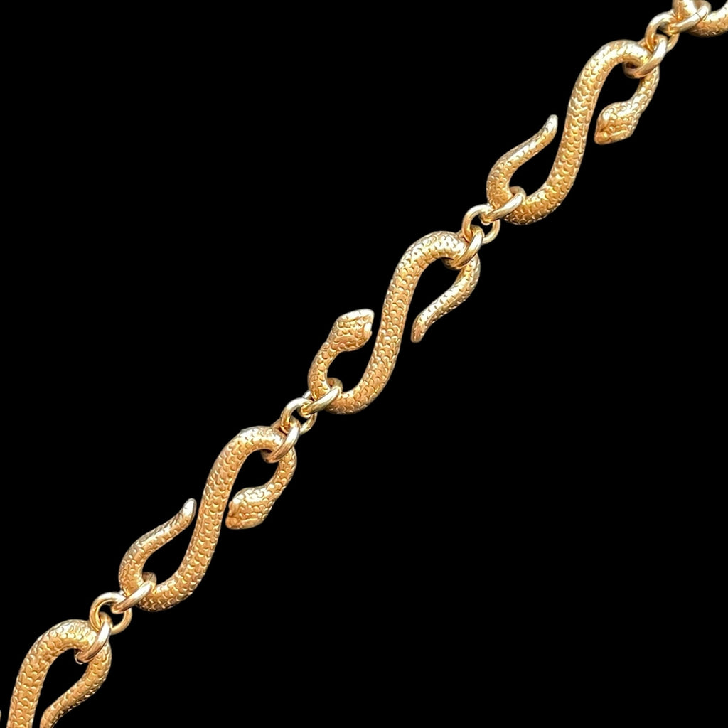 Antique Snake Linked Bracelet