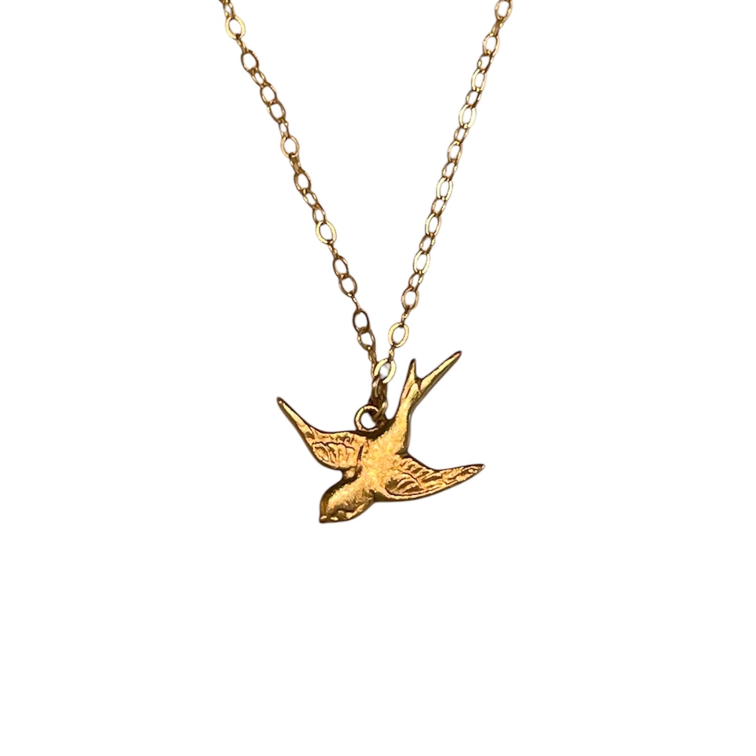 14k Swallow Necklace