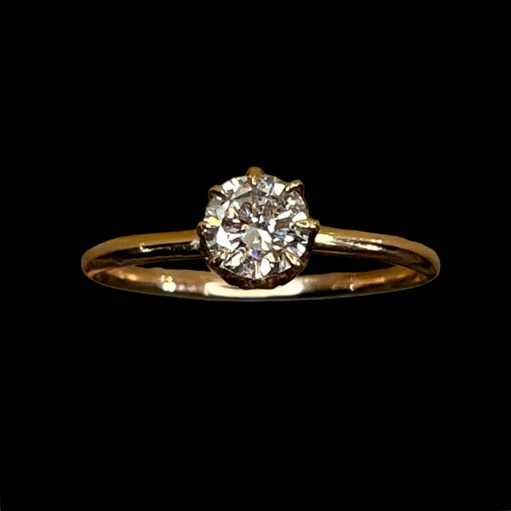 Victorian Transitional European Diamond Ring