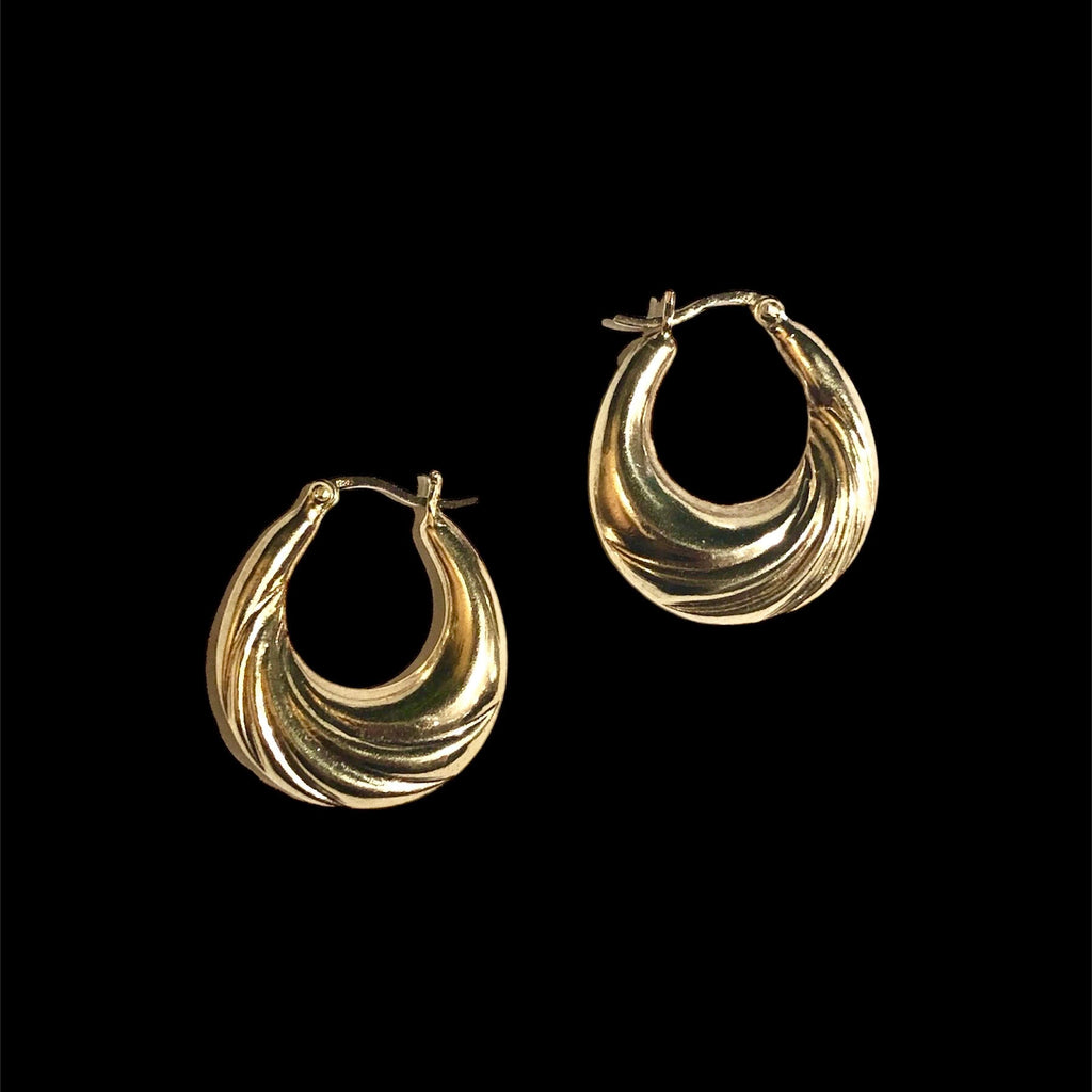 Vintage Gold Twist Earrings