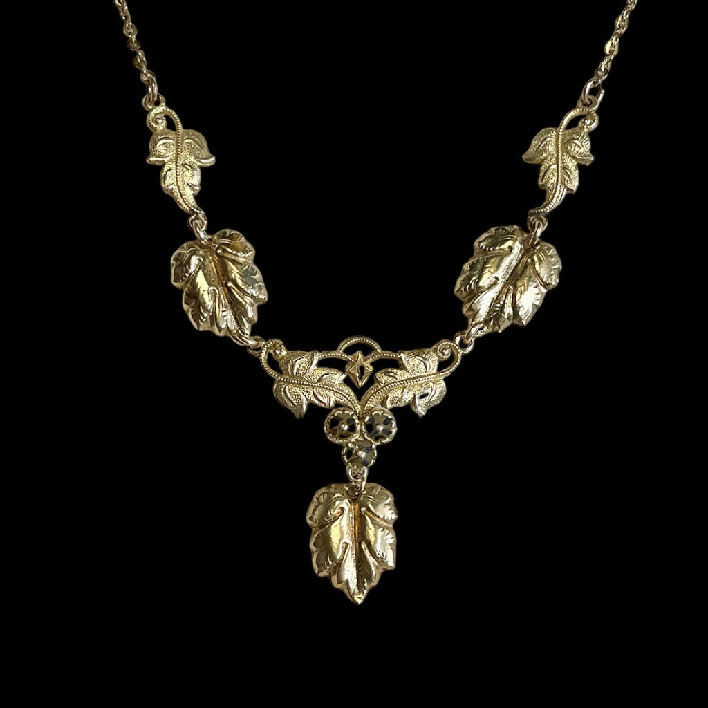 Vintage Leaf Necklace